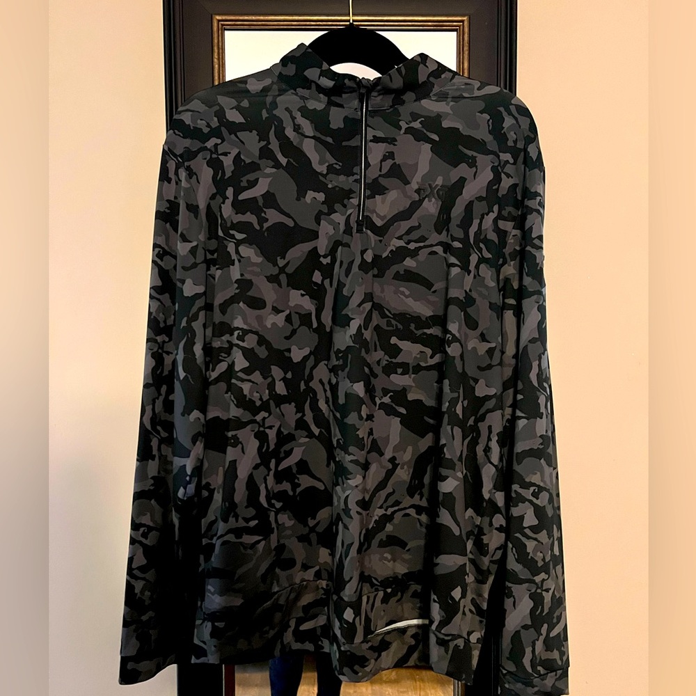 Parsons Xtreme Golf PXG Men’s Camo 3/4 zip Large NWOT